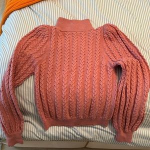 Pink shimmery sweater